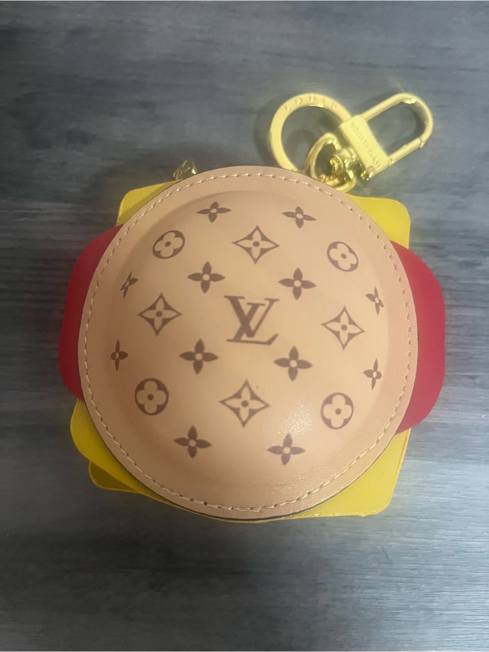 Multicolor Monogram Hamburger Key Holder - Picture 4 of 4